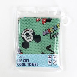 ディズニー ミッキーマウス&フレンズ クールタオル オールスター タオル COOL グリーン
