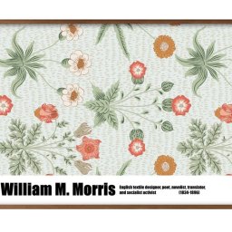 ウィリアム モリス オリジナル商品 A3 サイズ ポスター アート おしゃれ 絵画 インテリア 北欧 イラスト マット紙 艶消し アートパネル 額 フレーム デザイン 壁掛け ギフト 新築祝い ディスプレイ 引越し祝い　新生活　空間デザイン 