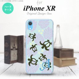 iPhoneXR iPhone XR スマホケース ハードケース ホヌ 小 青 +アルファベット メンズ レディース nk-ipxr-1468i