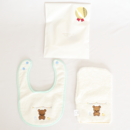 【出産祝い プチギフト】泉州タオル オーガニック スタイ＋ミトン ２点セット｜3000円台 送料無料