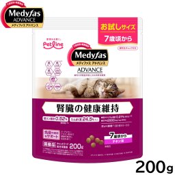 メディファス アドバンス キャットフード 腎臓の健康維持 7歳頃から チキン味 200g 猫