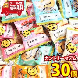 (全国送料無料)不二家カントリーマアムバニラ1枚 30個入り おかしのマーチ メール便 (49755251sx30m)