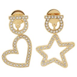 サルバトーレ フェラガモ Salvatore Ferragamo ピアス アクセサリー ガンチーニ ハート 星 727513 760302 001 GANCINI CRYSTAL EARRING GOLD/CRYSTAL ゴールド+クリア