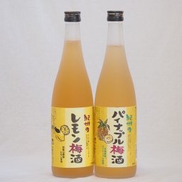 果物梅酒セット レモン×パイナップル 中野BC(和歌山県)720ml×2本