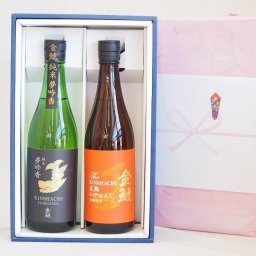 実りの秋の贈り物年に一度の醸造日本酒贈り物ボックス2本セット(金鯱 完熟ひやおろし本醸造 金鯱 純米夢吟香) 720ml×2本