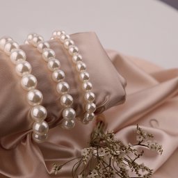 ブレスレット ホワイトシェルパールブレスレット 8mm 10mm 12mm パール 韓国アクセサリー