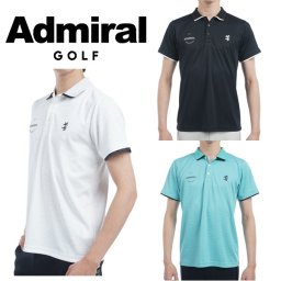 アドミラル ゴルフ メンズ ロゴジャガード ポロシャツ ADMIRAL GOLF ADMA502 2025年春夏モデル お誕生日祝い お祝い 記念品 お父さん 父の日 彼氏 男性 30代 40代 50代 60代  還暦祝い 敬老の日 人気プレゼント プレゼント