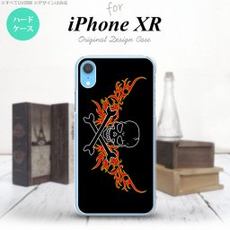 iPhoneXR iPhone XR スマホケース ハードケース ドクロ 黒 横 赤 黄 メンズ レディース nk-ipxr-877