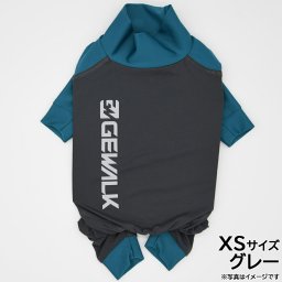 GEWALK（ジウォーク） 光電子 ロンパース XS グレー 犬 光電子ファイバー ドッグウェア コート 洋服 撥水 快適 超小型犬