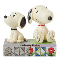 ジム ショア Jim Shore 1950s スヌーピー＆トゥデイズ スヌーピー フィギュア 置物 人形 6016274 ピーナッツ Peanuts インテリア