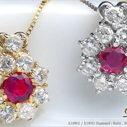 【完全無色透明Gカラー】pt900 K18YG/PG/WG【0.5ct】ダイヤモンドペンダントネックレス『Dahlia』 中石カラーストーン 0.3カラット [SIクラス Gカラー 無色透明 GOOD～VERYGOOD] エメラルド ルビー サファイア 誕生石 フラワー【送料無料】      LPN-222
