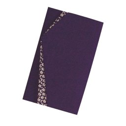 【ギフト対応無料】エステル小花ちりめん金封ふくさ 紫 (681-1) ※送料無料(ポスト投函)