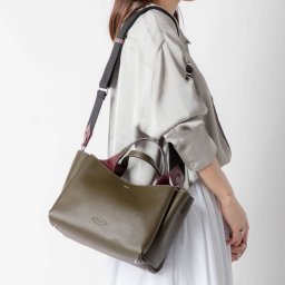 トッズ TOD'S XBWAPAF 9100 QNK ショルダーバッグ レディース バッグ ミニ ハンドバッグ 2WAY トート レザー MINI シンプル 肩掛け ギフト 本革 レザー カジュアル お出かけ プレゼント お祝い オリーブ