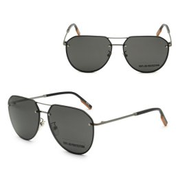 ゼニア サングラス ZEGNA EZ0179-D/S 08C 63 Ermenegildo Zegna エルメネジルド・ゼニア サングラス ノーズパッド UVカット ガンメタル グレー
