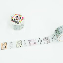 内藤ルネ ルネガールモダン マスキングテープ(2cm) 文具 日本製