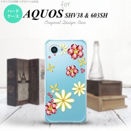 【SHV38】【スマホケース/スマホカバー】【アクオス セリエ ミニ】SHV38 スマホケース AQUOS SERIE mini SHV38 カバー アクオス セリエ ミニ 花柄・ミックス(E) クリア nk-shv38-306【メール便送料無料】