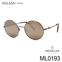 MONCLER モンクレール ml0193 51mm カラー 34Z(ライトブラウン) ML0193 メンズ メガネ 眼鏡 サングラス
