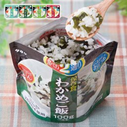 マジックライス 保存食セット 100g×12袋 4種各3袋セット 国産米100％ ご飯 おかゆ わかめ 白飯 青菜 梅じゃこ スプーン付き 非常用 保存食 携帯食品 災害 備蓄 非常食 賞味期限5年　送料無料