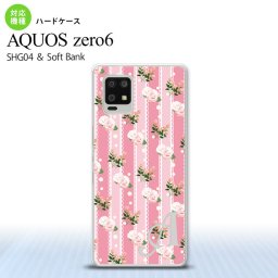SHG04 SHG04 ZERO6 AQUOS zero6 スマホケース ハードケース 花柄 バラ レース ピンク +アルファベット メンズ レディース nk-zero6-269i