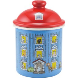 富士ホーロー ムーミンハウス キャニスター(9cm) ／ざる 調理器具 キッチン用品 敬老の日 プレゼント ギフト お彼岸 お供え 秋 2026 送料無料 ギフト プレゼント プチギフト 内祝い 快気祝い 出産祝い 結婚祝い 引出物 新築祝い お返し