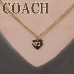 コーチ COACH ネックレス チェーン ペンダント ロゴ ハート 6063GDSV ブランド 人気