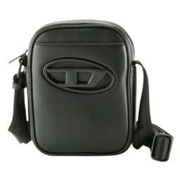 ディーゼル DIESEL ショルダーバッグ クロスボディ コンパクト ジップ オーバルD ロゴ ポケット カバン ギフト X10260P5925 T8013 HOLI-D CROSSBODY メンズ ブラック