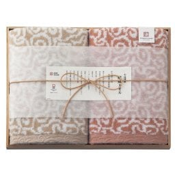 【ギフト対応無料】今治謹製 紋織タオル バスタオル2P ピンク (IM7750) ※送料無料(北海道・沖縄は除く)