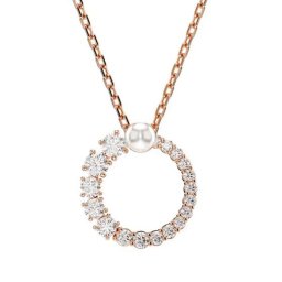 スワロフスキー　SWAROVSKI　ネックレス　5692265　Matrix 　マトリックス　ペンダント　ローズゴールドトーン　ラウンドカット　パール