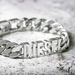 ディーゼル ブレスレット メンズ レディース ブランド ステンレススチール DX1389040 シルバー アクセサリー プレゼント 実用的