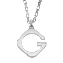グッチ GUCCI ネックレス 233965 J8400 8106 スクエア G ペンダント シルバー アクセサリー