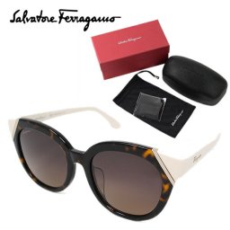 Salvatore Ferragamo サルヴァトーレ フェラガモ サングラス レディース ブランド  UVカット メガネ ケース付 国内正規品 SF836SA-215