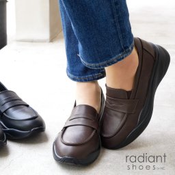radiant shoes スニーファー レディース 厚底 スニーカー ローファー 軽量 3E相当 フラット 滑りにくい マット 耐滑 快適インソール 通勤 通学 誕生日 結婚記念日 母 妻 祖母 娘 父 夫 祖父 息子 友達 親戚 兄弟 父の日 母の日 クリスマス ホワイトデー 卒業 入学 バレンタインデー ラッピング ギフト