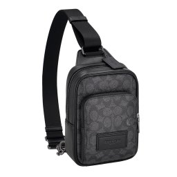 コーチ ファクトリー アウトレット COACH FACTORY バッグ メッセンジャー ワンショルダー ボディバッグ CV763 QBMI5 レディース メンズ ユニセックス チャコール+ブラック