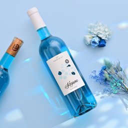 敬老の日【送料無料】【透き通る地中海ブルー】ケサネ ブルー スイートワイン Kesane Blue 750ml 専用ギフトボックス付き 白ワイン 甘口 ジョージア ラッピング 熨斗 送料無料(北海道、沖縄を除く)