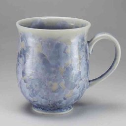 清水焼 京焼 マグカップ 花結晶（銀花） はなけっしょう（ぎんか） § お洒落 ギフト 贈答に 湯呑み 茶碗 宇治茶園