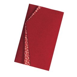 【ギフト対応無料】エステル小花ちりめん金封ふくさ エンジ (681-2) ※送料無料(ポスト投函)