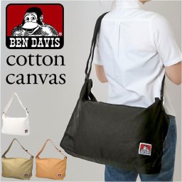 ベンデイビス BEN DAVIS ショルダー BDW-8341 通販 ショルダーバッグ ショルダーバック 斜めがけバッグ キャンバスバッグ メンズ レディース ブランド 大きめ キャンバス 帆布 通学 通勤 大容量 A4 斜めがけ 肩掛け シンプル メンズバッグ