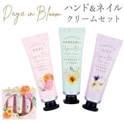 ハンドクリーム セット 通販 ネイルクリーム ギフト 贈り物 母の日 誕生日 記念日 スキンケア ハンドケア ネイルケア デイズインブルーム Days in Bloom ハンド＆ネイルクリームセット 122-21-001 ネイル用品 ボディケア ビューティ