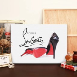 【 Grace cat Art 】サイズが選べるキャンバスパネル アート 絵画 / アートパネル / アートポスター / グラフィック アート / インテリア アート / ギフト / 【 オマージュモチーフ：Louboutin / ルブタン】