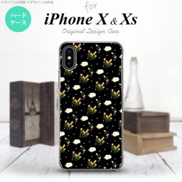 【iPhoneX】【スマホケース/スマホカバー】【アイフォンX】iPhoneX スマホケース カバー アイフォンX 花柄・バラ（E） 黒 nk-ipx-250【メール便送料無料】