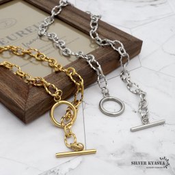 レディースネックレス 小豆チェーン ステンレス IPメッキ 18k 金メッキ マンテル シルバー ゴールド silver gold ねじり ツイスト あずき オリジナル ハンドメイド 金属アレルギー対応 女性
