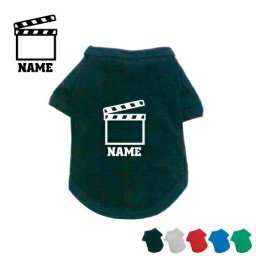 TV業界2 名入れドッグTシャツ ドッグウェア 小型犬 中型犬 大型犬 映画　ドラマ　プロデューサー　音声【city】