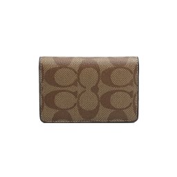 コーチ COACH カードケース CJ753-QBKHA レディース メンズ カーキ 小物 財布 ポーチ ケース 名刺入れ