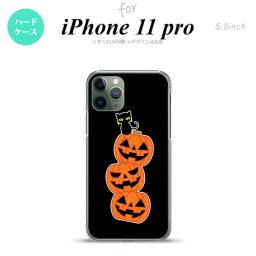 iPhone11Pro iPhone11 Pro スマホケース ハードケース ハロウィン カボチャ 連 黒 メンズ レディース nk-i11p-407