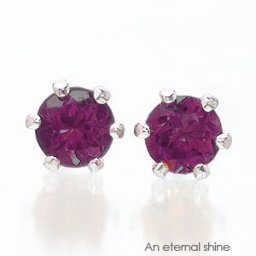 一粒ピアス ロードライトガーネット 3mm 1月誕生石 k18 18金 スタッドピアス セカンドピアス レディース ジュエリー ポイント消化 アクセサリー アクセ 人気 おすすめ 送料無料