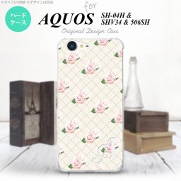 【SHV34】【スマホケース/スマホカバー】【アクオス セリエ】SHV34 スマホケース AQUOS SERIE ケース アクオス セリエ イニシャル 花柄・バラ（J） ベージュ nk-shv34-264ini【メール便送料無料】