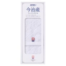 【ギフト対応無料】今治製フェイスタオル オーバルフラワー ホワイト (オーバルフラワー WH/PK) ※送料無料(北海道・沖縄は除く)