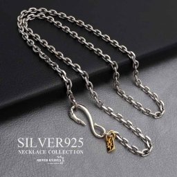 シルバー925 シルバーネックレス イーグルフックネックレス 幅4mm 太陽神メタル メンズ 男性 お洒落 人気 トレンド 流行り 金属アレルギー対応 父の日 ペンダント
