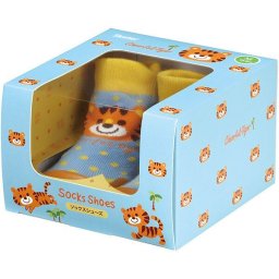 【ギフト対応無料】チアフルタイガー ソックスシューズ M (12.6cm) ギフトボックス入り スケーター 出産祝い 赤ちゃん お誕生日 0歳 1歳 ファーストシューズ ベビー靴下 ※送料無料(北海道・沖縄は除く)
