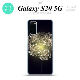 SC-51A SCG01 Galaxy S20 スマホケース ハードケース 花火 小玉 黒 メンズ レディース nk-s20-216